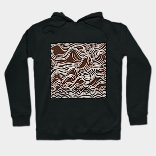 Chocolate Vanilla Swirl Abstract Design No. 536 Hoodie